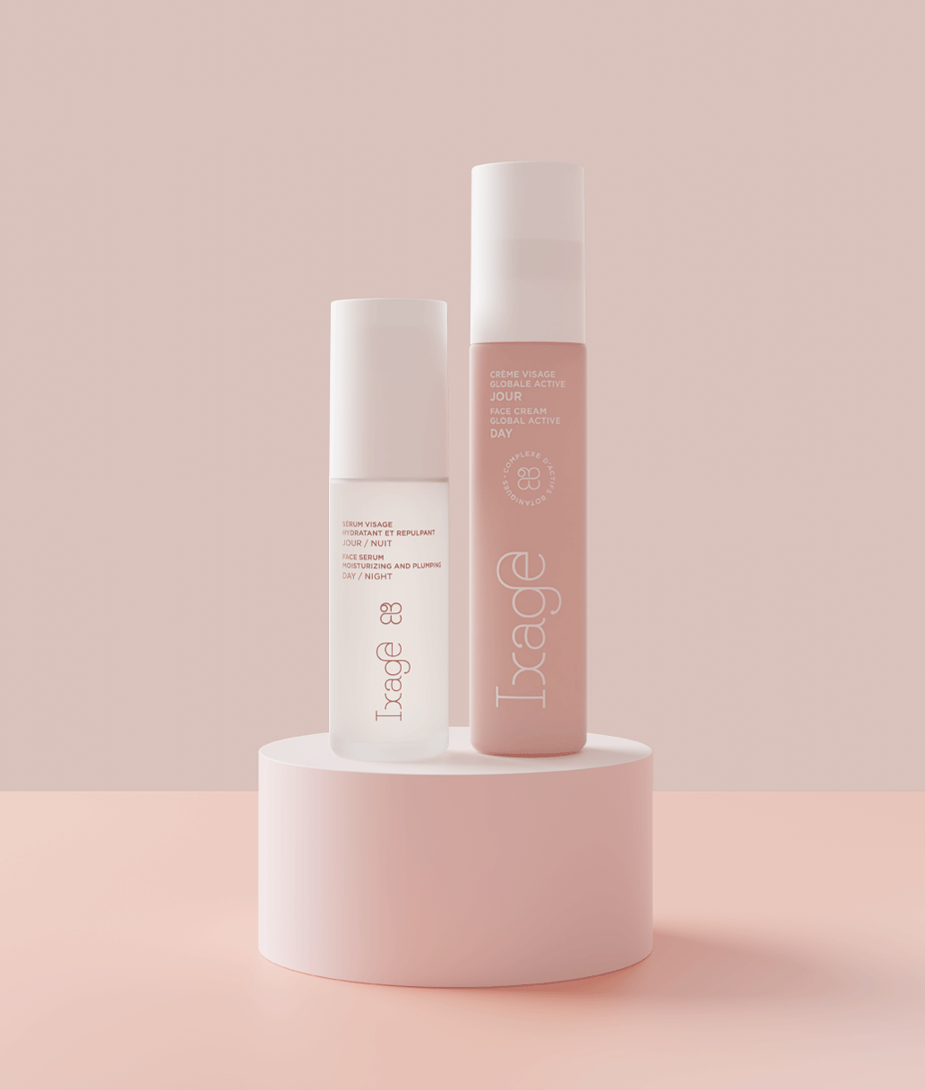 Routine beauté sérum hydratant et repulpant et crème jour